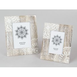 Fotorahmen Holz-Ornament