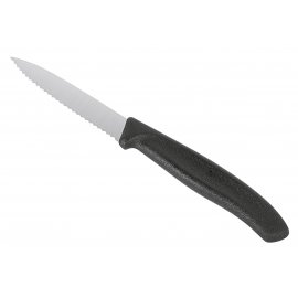 Gemüsemesser schwarz 8cm Welle