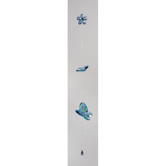 Hängedeko Schmetterling mit Blume Acryl - Lüster