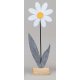 Blume auf Holz 68cm Filz