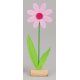 Blume auf Holz 88cm Filz
