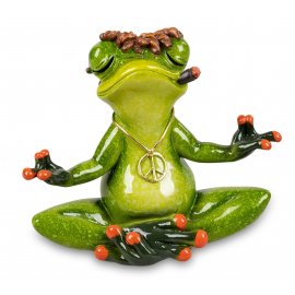 Frosch im Lotussitz Yoga