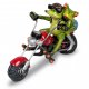Frosch Biker Paar auf rotem Motorrad