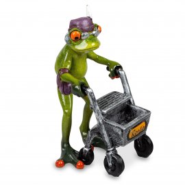 Frosch Oma mit Rollator
