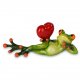 Frosch mit Herz liegend