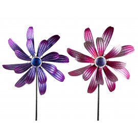 Windrad 48/166cm Metall-Blume