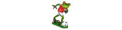 Frosch mit Fußball rot