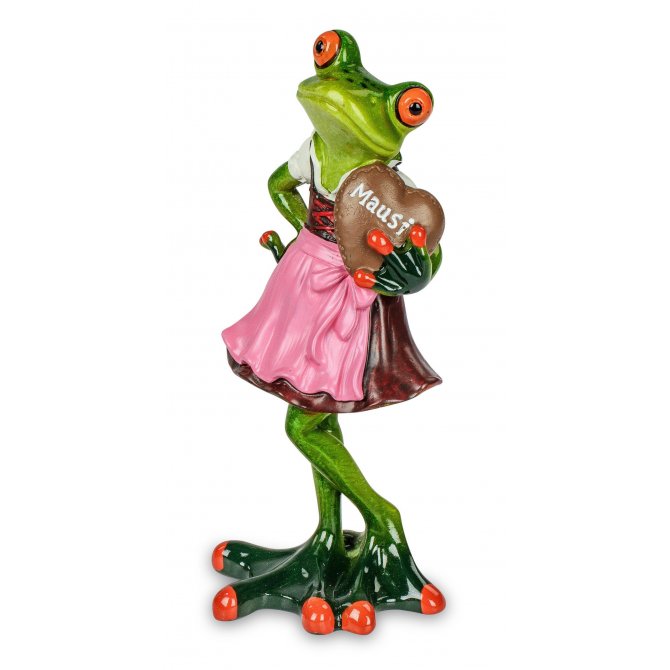 Frosch in Dirndl