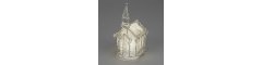 Winterkirche 25cm Acryl mit Licht