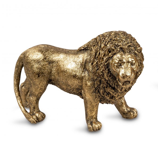 Löwe 22cm Klassik-Gold