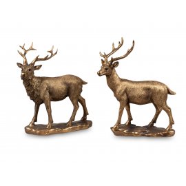 Hirsch 20cm Antik-Gold