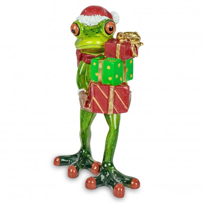 Frosch Weihnachten mit Geschenke