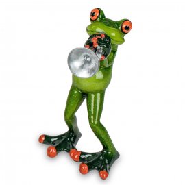 Frosch mit Trompete