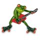 Frosch mit Gitarre