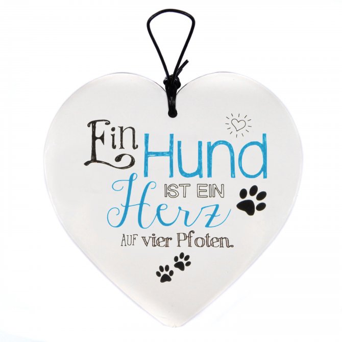 Hängeherz 15cm Hund