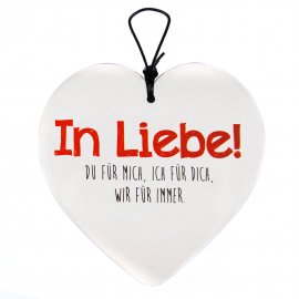 Hängeherz 15cm Liebe