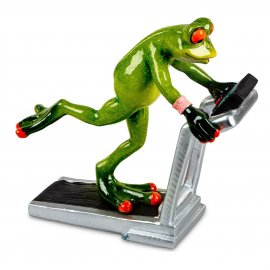 Frosch auf Laufband