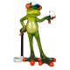 Frosch Mann Golfspieler
