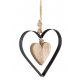 Hängedeko 12cm Metall/Holz