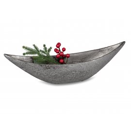 Deko-Schale 40cm Antik-Silber