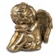 Engel sitzend Vintage-Gold