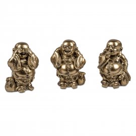 Buddha 11cm Antik-Gold