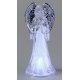 Engel Acryl silber 22cm mit Licht
