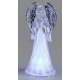 Engel Acryl silber 22cm mit Licht
