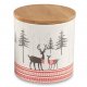 Dose mit Holzdeckel 13cm Winterlandschaft