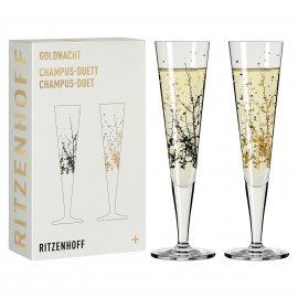 Goldnacht Champagnerglas 2er-Set Duett 2021