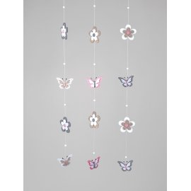 Girlande Schmetterling mit Blume Filz