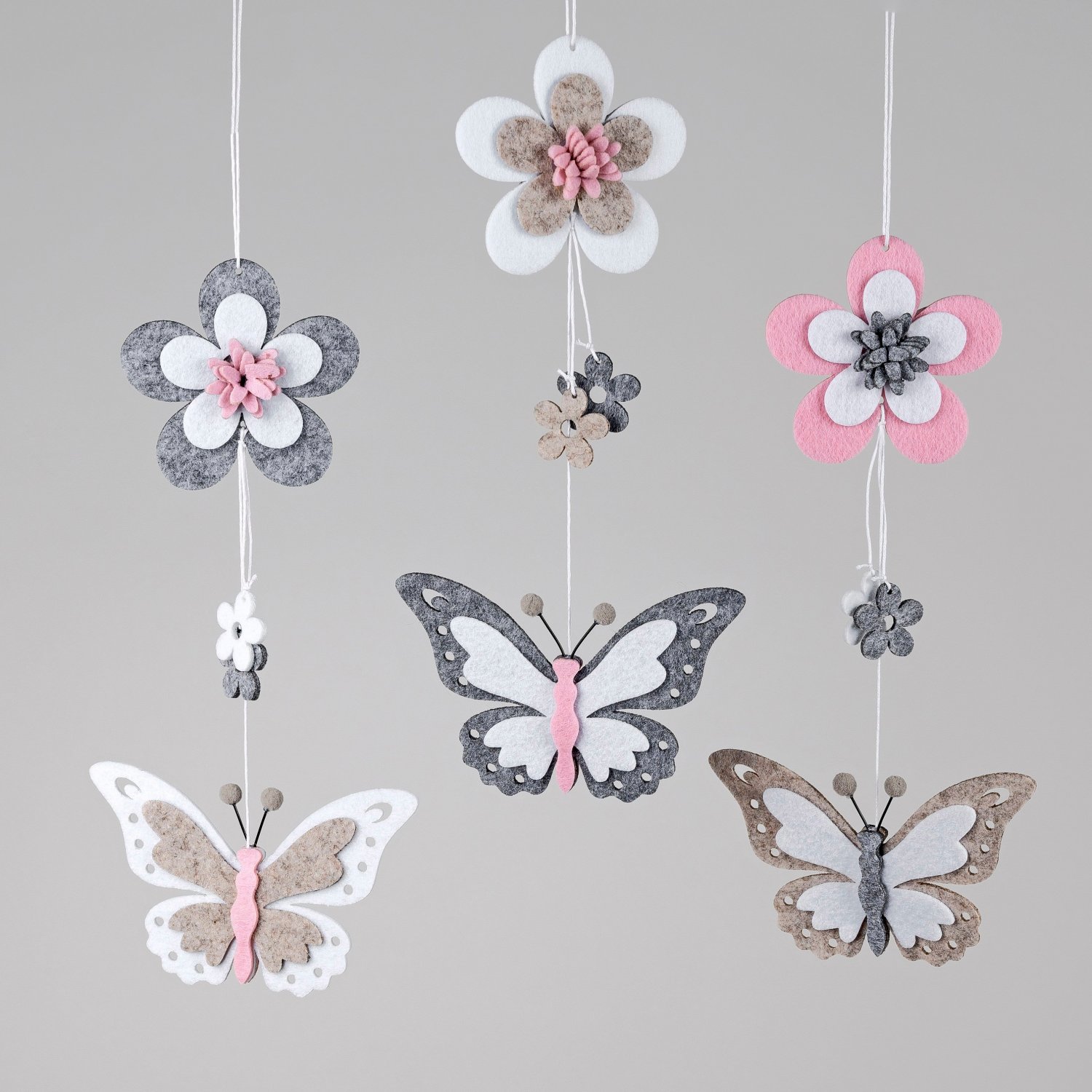 Blume Geschenkhaus mit - Bellm Schmetterling Hängedeko Filz