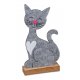 Katze sitzend 20cm Filz