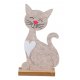 Katze sitzend 20cm Filz