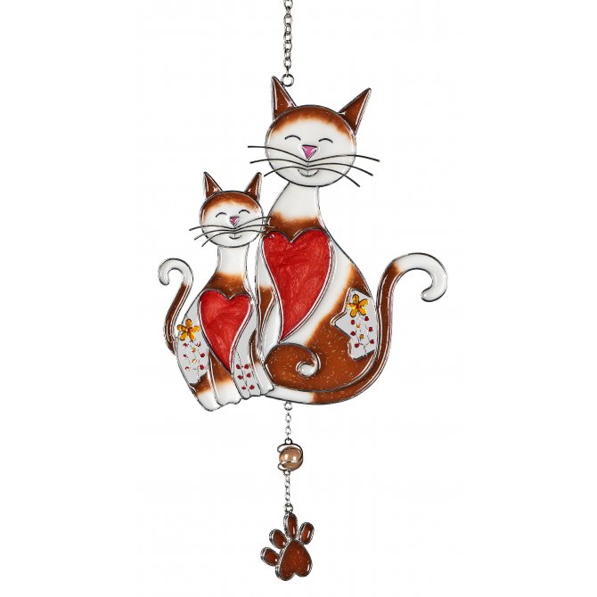 Hängedeko Katzenpaar Harmonie