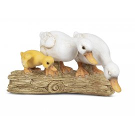 Figur Entenfamilie 16cm natur
