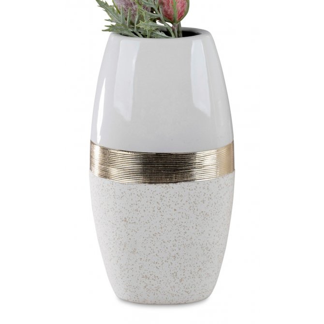 Vase 25cm Goldband