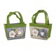 Tasche 20cm Filz mit Blume