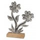 Blume 2er Alu Mango-Holz