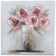 Wandbild rosa Blumen 40x40cm