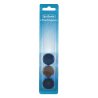 Flachmagnete blau silber