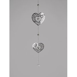 Hängedeko 2 Herzen 70cm