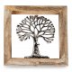 Wandbild Baum Alu Mango-Holz