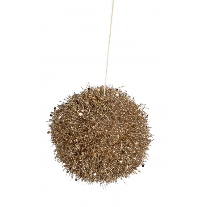 Hängedeko Kugel 8cm Glitter