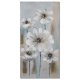 Wandbild 40x80 Blumen blau