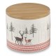 Dose mit Holzdeckel 13cm Winterlandschaft