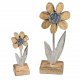 Blume stehend Alu Mango-Holz