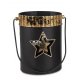 Tischleuchte 11cm Metall schwarz-gold