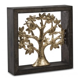 Deko-Objekt 20cm Baum-Gold
