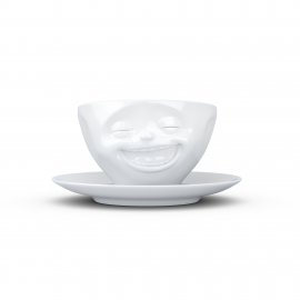 KaffeeTasse - lachend weiß